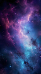 Naklejka premium Digital colorful starry sky abstract graphic poster background