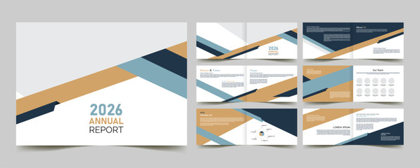 Annual Report Landscape Brochure Template