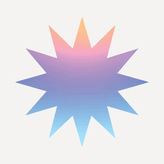 Fototapeta premium Gradient starburst graphic design