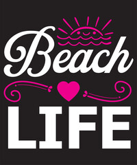 Fototapeta premium beach t-shirt design