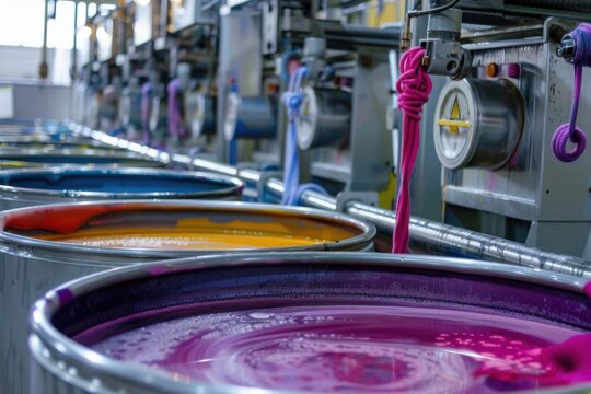 Dyeing Machines: Industrial Fabric Dyeing with Threaded Colours in Stainless Tanks