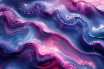 Delicate background of waves of silk fabric. 3d render