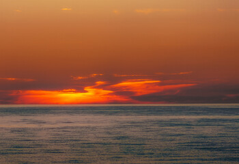 Morski zach&oacute;d słońca