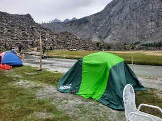 Beautiful, majestic view of the Basho Valley in Skardu, Pakistan. The Basho Valley is located on the heights of the mountains. Basho valley is famous for its natural beauty and picturesque views. 