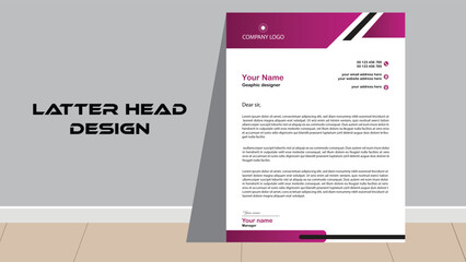 Professional latter head design