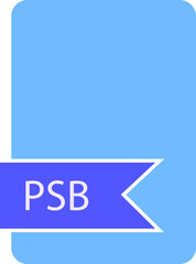 PSB File format icon label contour