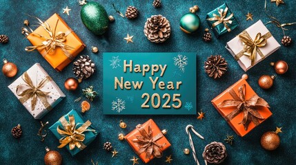 Celebrate the arrival of 2025 , joyous festivities