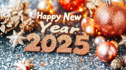 Celebrate the arrival of 2025 , joyous festivities