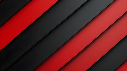 Obraz premium Abstract Red and Black Diagonal Stripes.