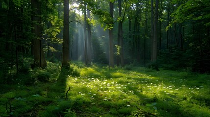 Fototapeta premium morning in the forest