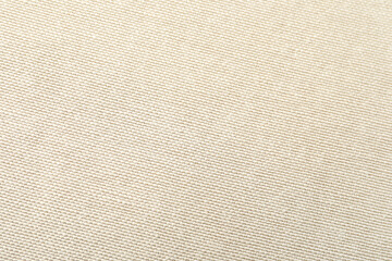 Texture of beige fabric as background, top view