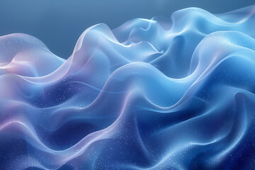 Obraz premium Singular intricately flowing colored smoke stream digital painting.