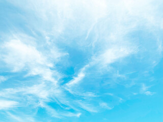 The nature of the blue sky and the beauty of the clouds