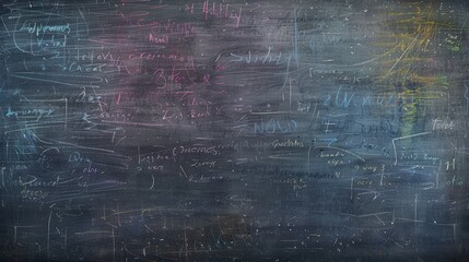 A chalkboard showcases an array of colorful spirals and abstract shapes, created during a creative classroom activity. Generative AI