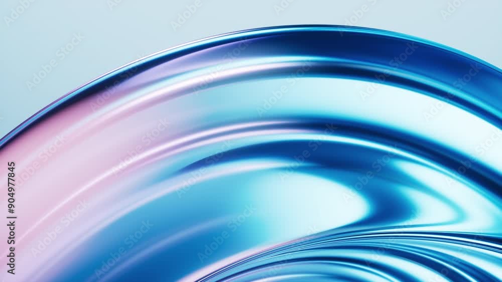 Poster flowing curve lines background, 3d rendering.