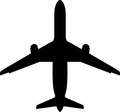 recommend clip art: Airplane silhouette clipart design illustration