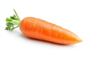 carrot isolated on white background, full depth of field, ai