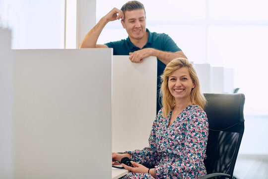 Colleagues in the call center take a moment to connect during their break.