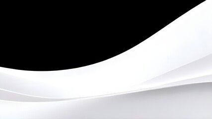 Clean White Background with Minimalist Black Details for Professional Presentations