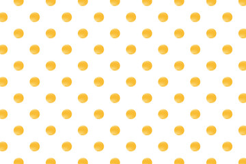 Yellow, gold polka dot texture with shiny gradient circles isolated, transparent background. Aesthetic geometric wallpaper