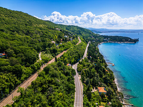 Between Duino Castle and Sistiana Bay. A wonder of the upper Adriatic coast.