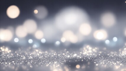 Fototapeta premium New Gray Bokeh Glowing glitter lights Wallpaper Background