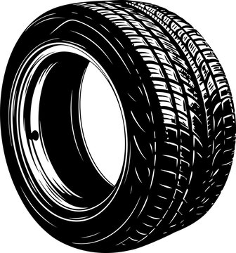 recommend clip art: Car tyre silhouette clipart design illustration