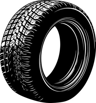 recommend clip art: Car tyre silhouette clipart design illustration