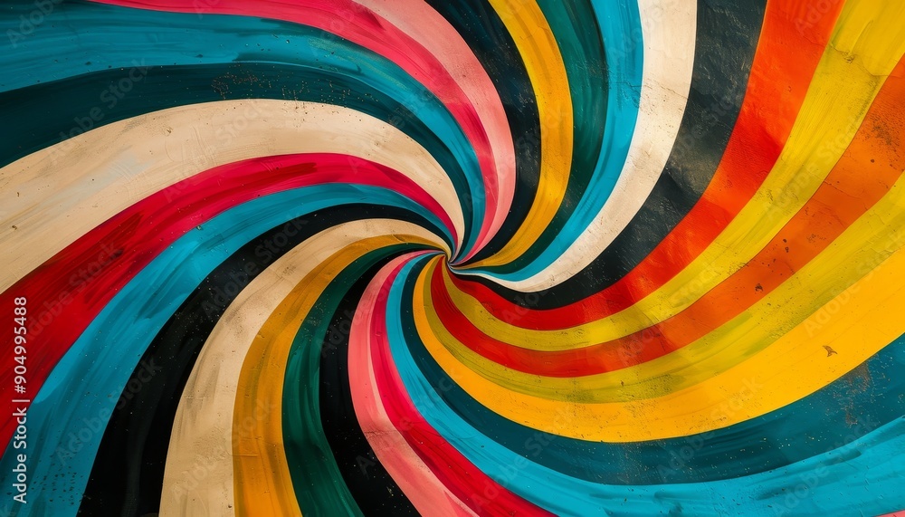 Aufkleber abstract pattern background with comic swirl effect in photography shot for unique visuals