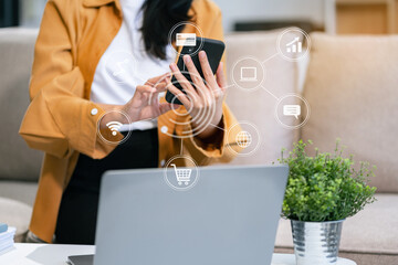 Women use smartphones for mobile payments, online shopping omni channels