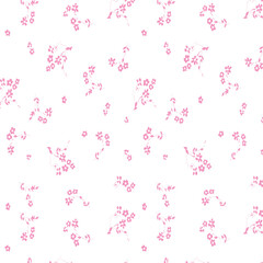 Floral seamless pattern on master background. Modern floral patt