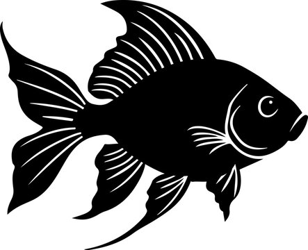recommend clip art: Fish silhouette clipart design illustration
