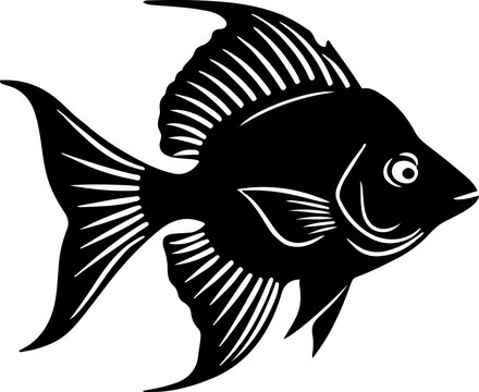 recommend clip art: Fish silhouette clipart design illustration