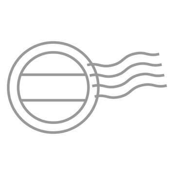 recommend clip art: エアメールなどの消印、スタンプのシンプルなベクターイラスト。