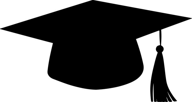 recommend clip art: Graduation cap silhouette clipart design illustration