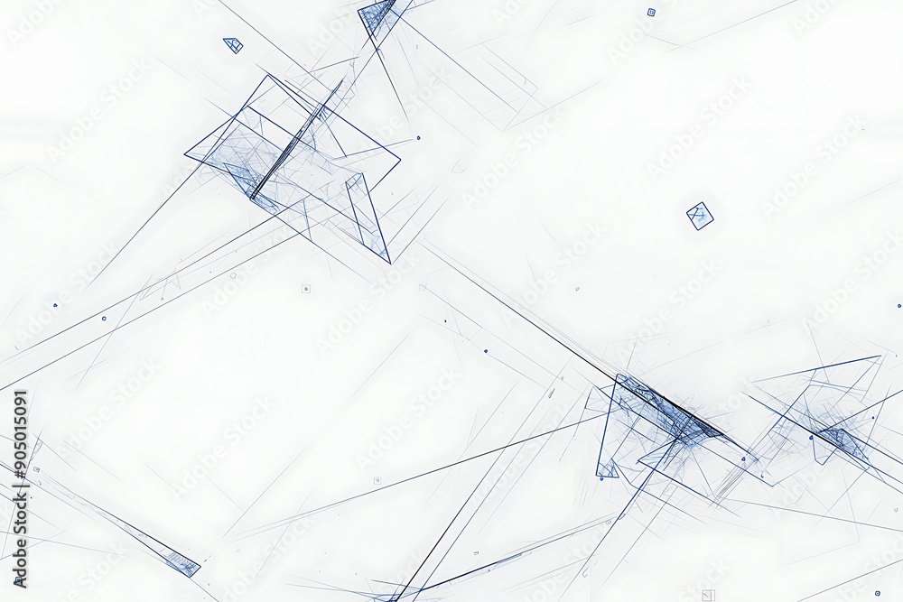 Poster seamless texture featuring abstract white waves and black dots connected by lines, creating a futuri