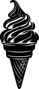 recommend clip art: Ice cream silhouette clipart design illustration