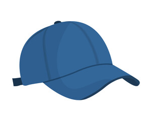 blue hat baseball cap isolated illustration vector design