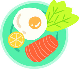 Hand Draw Vector Breakfast Illustration