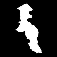 Ardabil province map, administrative division of Iran. Vector illustration.