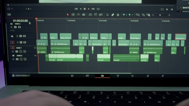 close-up video editing