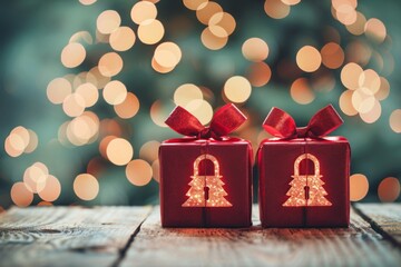 Festive security with padlocks on Christmas gifts, blending holiday joy with data protection.