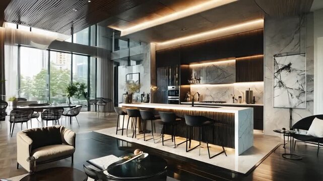 Modern high-end kitchen