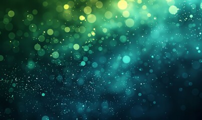Dark color gradient background, green blue lights on grainy black backdrop, noise texture effect, webpage header design, Generative AI 