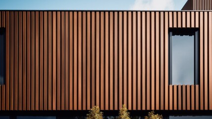 Modern Architecture with Wooden Siding
