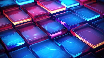 Holographic tiles with light shifting effects