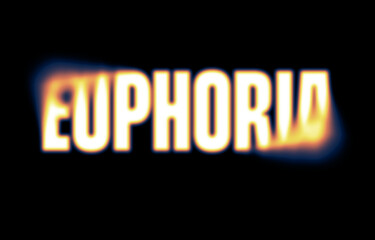 EUPHORIA text effect design template