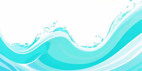 Fototapeta premium abstract soft blue and green abstract water color ocean wave texture background. Banner Graphic Resource as background for ocean wave and water wave abstract graphics 