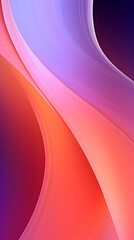 Digital orange and purple fantasy curve abstract graphic poster background