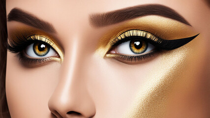 Obraz premium close up eyes illustrations